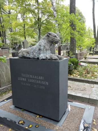 Leena Luostarinen's funerary monument is revealed